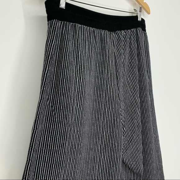 Max Studio Boho Wide Leg Pull On Cropped Pants With Knit Waistband Nwt Sz Small - Picture 6 of 16